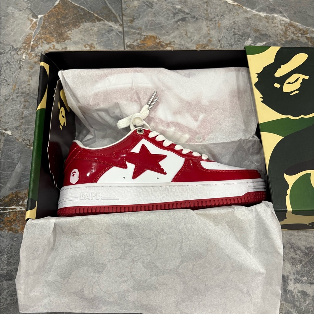 Bape Kids Red Star Sneakers
